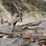Limpiando Mer de Glace en Chamonix