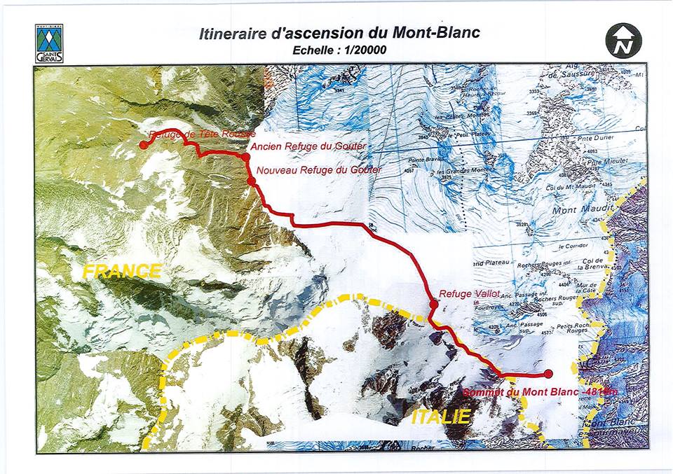 Lista de material obligatorio para ascender al Mont Blanc